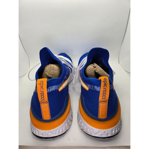 Nike Epic React Flyknit 2 Shoes Men's 13 Blue Running Athletic Workout Sneakers - Picture 5 of 8
